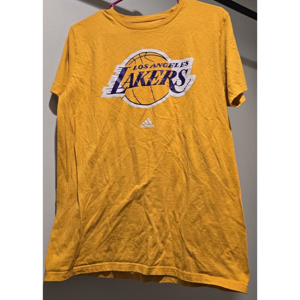 Adidas Los Angeles Lakers NBA Gold Graphic T Shirt Mens‎ Size M